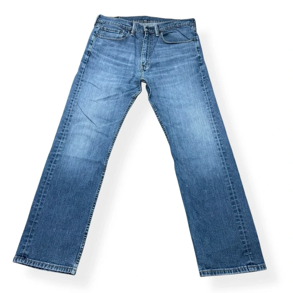 VTG Levis 505 Jeans Mens 34x30 Blue Regular Straight Y2K Medium Wash‎ Mid Rise